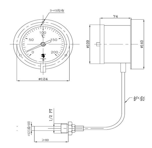�����ѹ��ʽ�¶ȼ�
